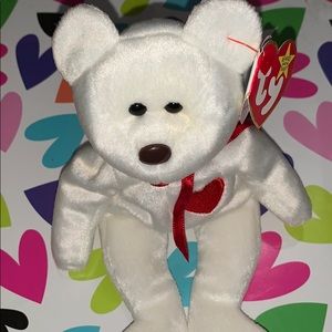 TY beanie baby Valentino brown nose.Error tagdates
